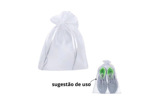 SACO DE ORGANZA 30X40CM COM 5 PECAS 