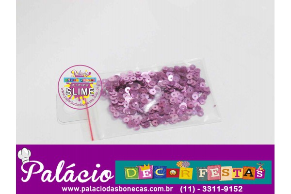 CHARMS PARA SLIME PAETE METALIZADO LILAS