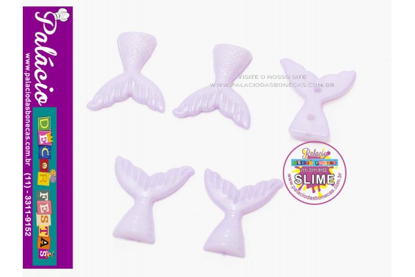 CAUDA DE SEREIA  5 UNID LILAS CANDY