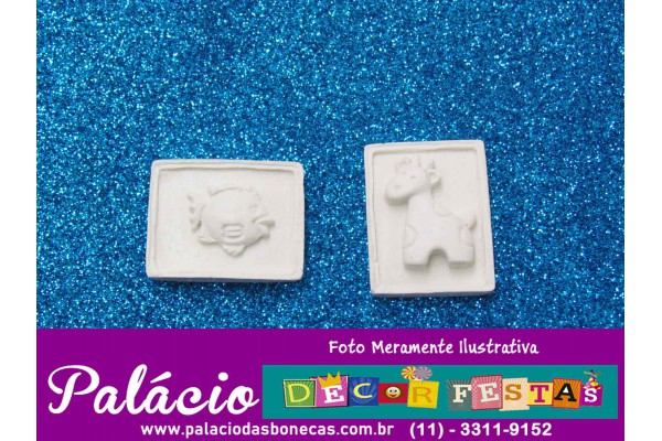 APLIQUE DE RESINA DE ANIMAL COM 2 UNIDADE 
