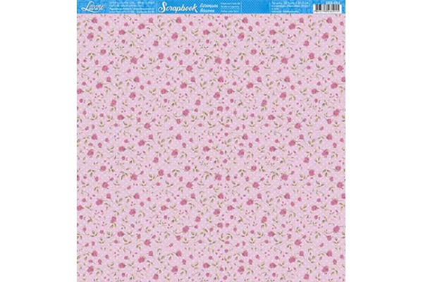 PAPEL PARA SCRAPBOOK BASICO LITOARTE FLORES